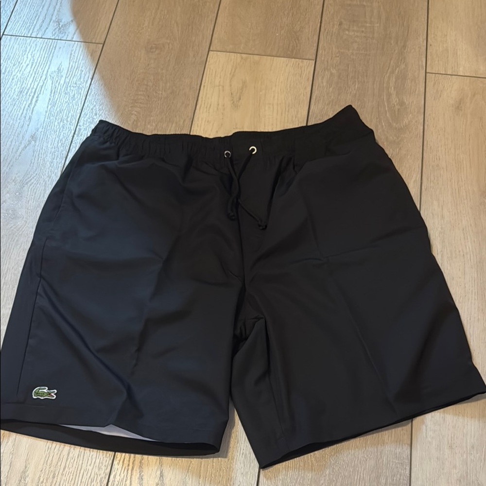 NWT Lacoste Men's Black Relaxed Fit Shorts Size L